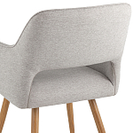 Стул в рогожке серого цвета NEASAN STOOL варинант исполнения - 6 | Loft Concept в Ульяновске