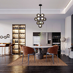 Люстра в форме виноградой грозди Inflorescence варинант исполнения - 4 | Loft Concept в Ульяновске