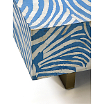 Кофейный стол Kenya Coffee Table Bone Inlay ZEBRA blue варинант исполнения - 3 | Loft Concept в Ульяновске