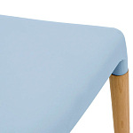 Пластиковый стул на ножках из массива бука Ferret Blue варинант исполнения - 6 | Loft Concept в Ульяновске