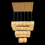 Люстра подвесная с квадратными плафонами из натурального камня Glowing Spheres варинант исполнения - 7 | Loft Concept в Ульяновске