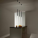 Подвсеной светильник светодиодный металлический цилиндрической формы Высота 100 см Trumpet tube варинант исполнения - 5 | Loft Concept в Ульяновске