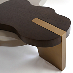 Кофейный стол со столешницей волнистой формы Gale Curved Coffee Table варинант исполнения - 2 | Loft Concept в Ульяновске