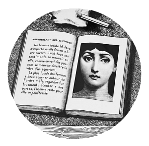 Декоративная тарелка Fornasetti 30.CR.BW.R01-201