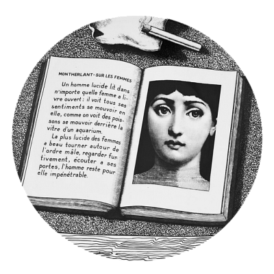 Декоративная тарелка Fornasetti 30.CR.BW.R01-201 Декоративная тарелка Fornasetti 30.CR.BW.R01-201