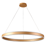 Люстра подвесная светодионая кольцевая золотого цвета Ring Horizontal варинант исполнения - 1 | Loft Concept в Ульяновске