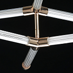 Люстра с геометрической конструкцией из вытянутых цилиндрических плафонов Hex Scaffold  варинант исполнения - 9 | Loft Concept в Ульяновске