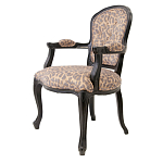 Полукресло с мягкой обивкой из льна на 4-х ножках из массива березы Gladys Armchair варинант исполнения - 3 | Loft Concept в Ульяновске