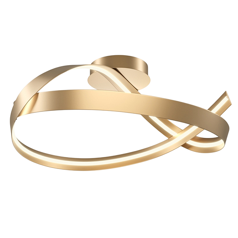 Потолочный светильник Plons 3000К 34Вт Латунь Белый в Ульяновске | Loft Concept 