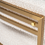 Стул букле бежевый с каркасом цвета матовое золото Tactility варинант исполнения - 3 | Loft Concept в Ульяновске