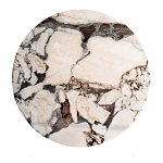 Столик журнальный с круглой мраморной столешницей Unique Stone Design варинант исполнения - 2 | Loft Concept в Ульяновске