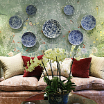 Обои ручная роспись Temple Newsam Mercury Grey варинант исполнения - 4 | Loft Concept в Ульяновске