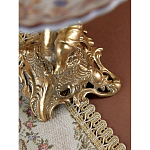 Чаша с цветочным орнаментом на ножке в виде бронзового ангела Eden Garden варинант исполнения - 10 | Loft Concept в Ульяновске