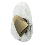 Бра овальное из стекла с золотым элементом Flow Texture  варинант исполнения - 2 | Loft Concept в Ульяновске