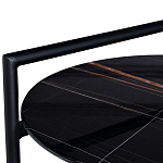 Стол журнальный круглый черный с полкой Inherence варинант исполнения - 2 | Loft Concept в Ульяновске