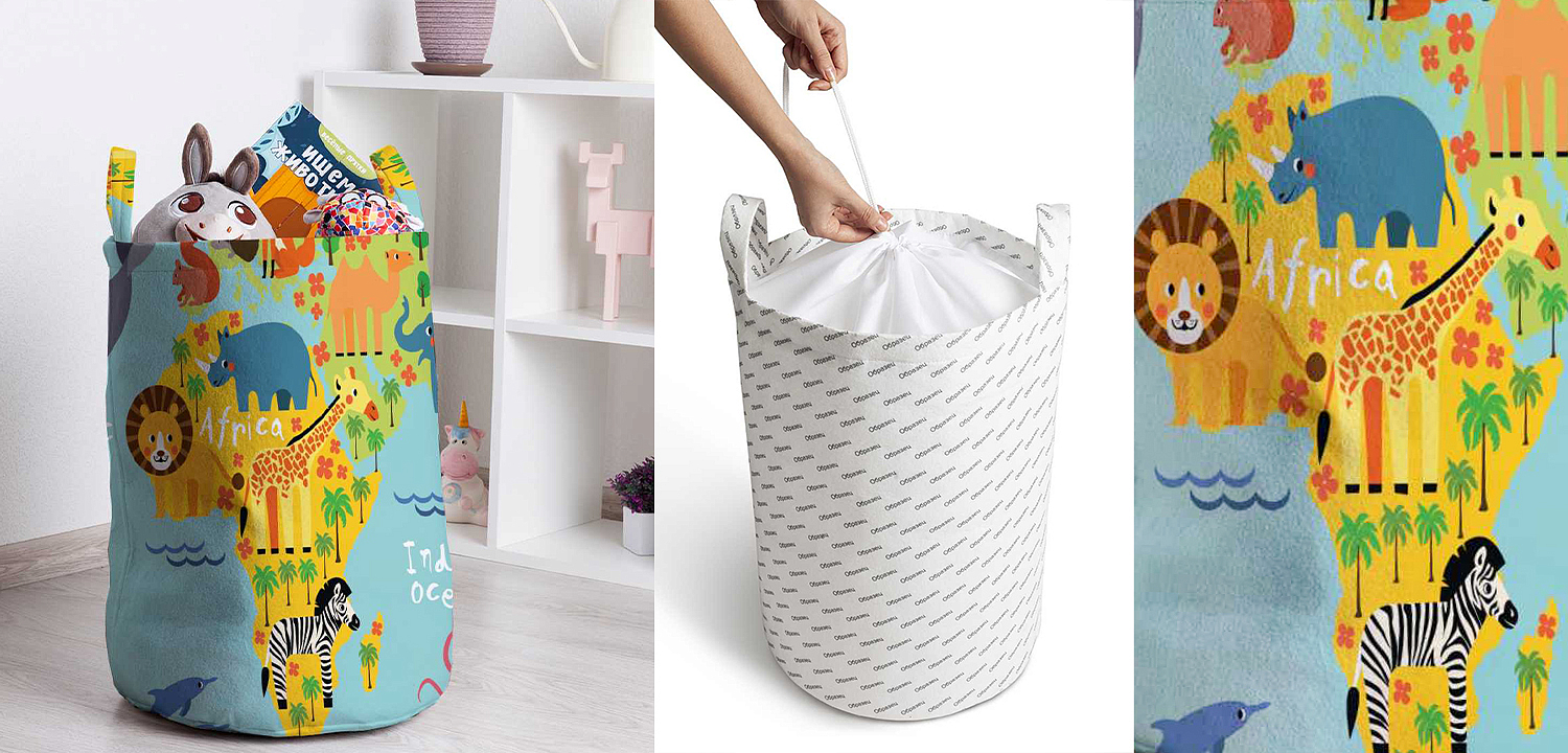 Корзина Funny Map Basket Корзина Funny Map Basket - Loft-Concept в Ульяновске