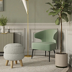 Современное мягкое кресло на металлических ножках Rakush Pistachio варинант исполнения - 8 | Loft Concept в Ульяновске