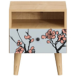 Прикроватная тумба с изображением на ящике Elise Nightstand варинант исполнения - 13 | Loft Concept в Ульяновске