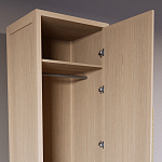 Узкий Шкаф Primo с 2 выдвижными ящиками Светлый дуб варинант исполнения - 6 | Loft Concept в Ульяновске
