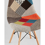 Пластиковый стул на ножках из массива бука Eames Пэчворк варинант исполнения - 2 | Loft Concept в Ульяновске