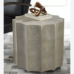 Приставной стол бежевый Stingray Skin Table кожа варинант исполнения - 1 | Loft Concept в Ульяновске