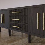 Большая VT-тумба Primo шпон темный орех варинант исполнения - 4 | Loft Concept в Ульяновске