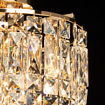 Потолочный светильник круглый с прозрачными подвесками Lunet варинант исполнения - 4 | Loft Concept в Ульяновске