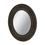 Зеркало круглое с текстурированным дизайном рамы Helios варинант исполнения - 2 | Loft Concept в Ульяновске