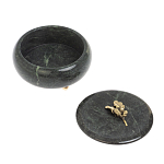 Шкатулка круглая из натурального камня змеевик Stone Casket варинант исполнения - 4 | Loft Concept в Ульяновске