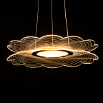 Люстра с прозрачным волнистым плафоном в форме цветка Ethereal Bloom варинант исполнения - 7 | Loft Concept в Ульяновске