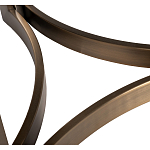 Столик журнальный с круглой мраморной столешницей Unique Stone Design варинант исполнения - 5 | Loft Concept в Ульяновске