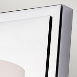 Бра для ванных комнат с белым цилиндрическим плафоном на прямоугольном основании цвета хром Feiss варинант исполнения - 2 | Loft Concept в Ульяновске