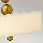 Люстра подвесная с белым тканевым цилиндрическим абажуром и декоративными шарами Hinkley варинант исполнения - 11 | Loft Concept в Ульяновске