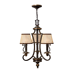 Люстра бронзового цвета с бежевыми абажурами из органзы в классическом стиле Hinkley варинант исполнения - 14 | Loft Concept в Ульяновске