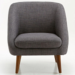 Кресло серое Pauley Grey Armchair варинант исполнения - 3 | Loft Concept в Ульяновске