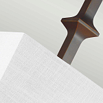 Бра бронзового цвета с полукруглым матовым стеклянным плафоном в геометрическом каркасе Feiss варинант исполнения - 6 | Loft Concept в Ульяновске