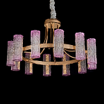 Люстра круглая с текстурными цилиндрическими плафонами Glimpse варинант исполнения - 2 | Loft Concept в Ульяновске