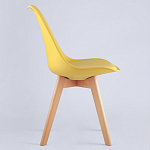 Стул с основой из пластика и мягким сиденьем Arvika Yellow варинант исполнения - 3 | Loft Concept в Ульяновске