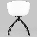 Офисное кресло из пластика с мягким сиденьем Eggshell Black варинант исполнения - 5 | Loft Concept в Ульяновске