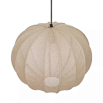 Подвесной светильник с бежевым тканевым абажуром Modern Textured Table Lamp варинант исполнения - 3 | Loft Concept в Ульяновске