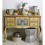 Комод деревянный Illustration of flowers варинант исполнения - 7 | Loft Concept в Ульяновске