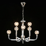 Люстра с 8-ю лампами и гранеными стеклянными плафонами Prism Gala варинант исполнения - 3 | Loft Concept в Ульяновске