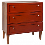 Комод красный из массива бука с 3-мя ящиками Wenge Light варинант исполнения - 1 | Loft Concept в Ульяновске