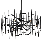 Люстра черная остроконечной формы Black Satin варинант исполнения - 4 | Loft Concept в Ульяновске