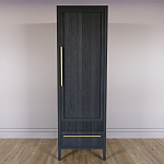 Узкий Шкаф Primo с 2 выдвижными ящиками Черный дуб варинант исполнения - 2 | Loft Concept в Ульяновске