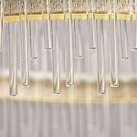 Люстра круглая с прозрачными стеклянными трубками 51 см Nembus варинант исполнения - 10 | Loft Concept в Ульяновске