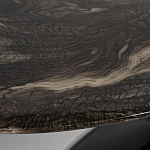 Стол журнальный овальный с столешницей из искусственного мрамора Alonso Gloss варинант исполнения - 3 | Loft Concept в Ульяновске