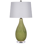 Настольная лампа зеленая грушевидной формы Rich Green Glaze варинант исполнения - 3 | Loft Concept в Ульяновске
