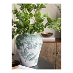 Ваза с зелеными цветочными и птичьими мотивами Vase Inspired by Nature варинант исполнения - 5 | Loft Concept в Ульяновске