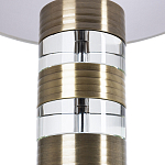 Настольная лампа с цилиндрическим основанием и белым абажуром Crystal Harmony  варинант исполнения - 2 | Loft Concept в Ульяновске